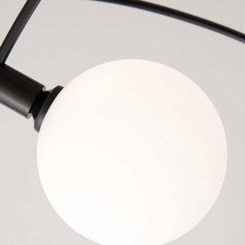 Valentina Lustre Minimaliste, Metal/Verre, Noir/Or, Salon