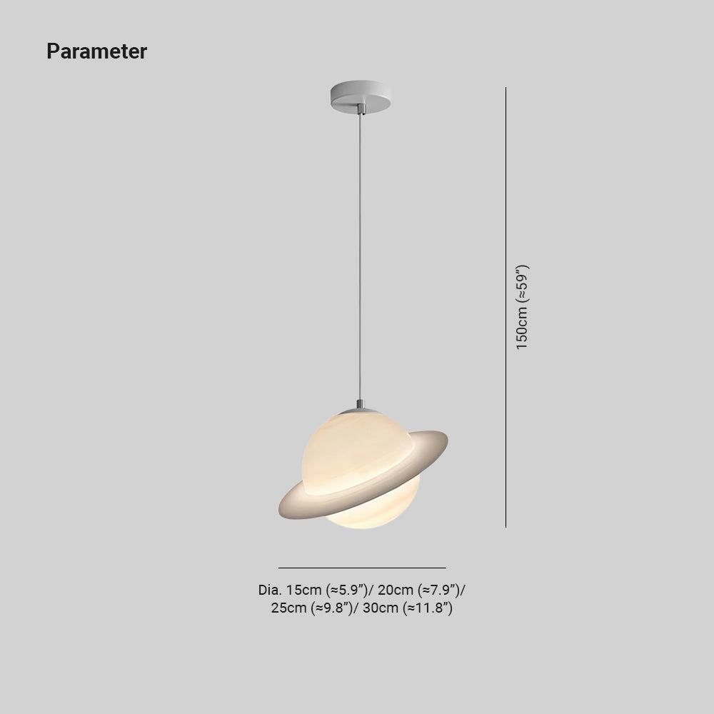 Hailie Modern Jupiter Round Pendant Light Shades Bedroom