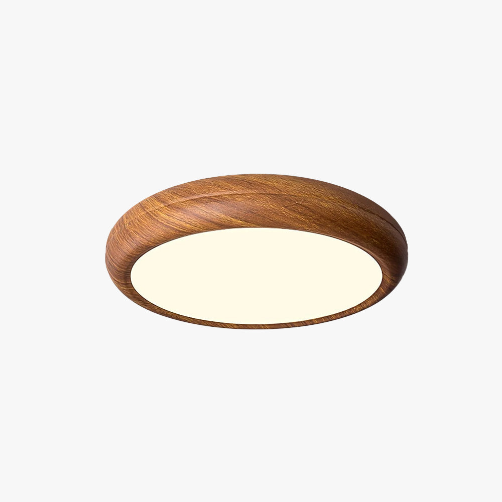 Ozawa Modern Minimalism Round Wood Ceiling Lamp Bedroom Dining Room