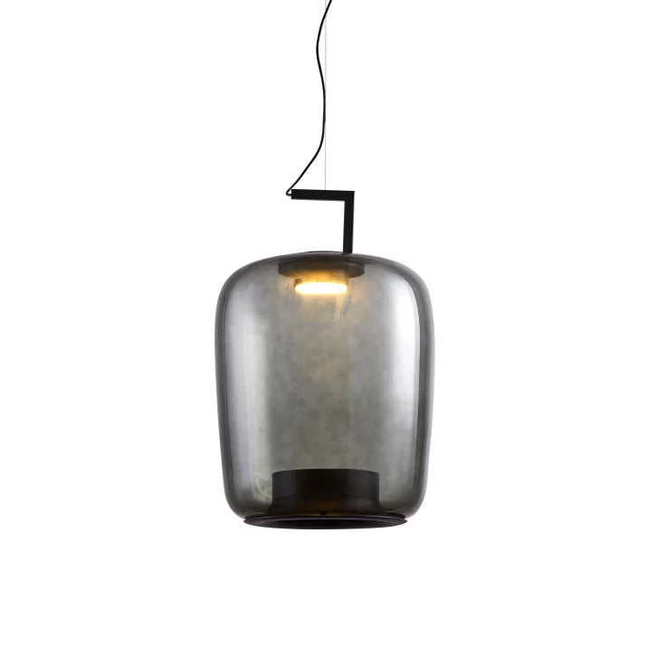 Hailie Modern Round Glass Pendant Light Dining Room Bedroom