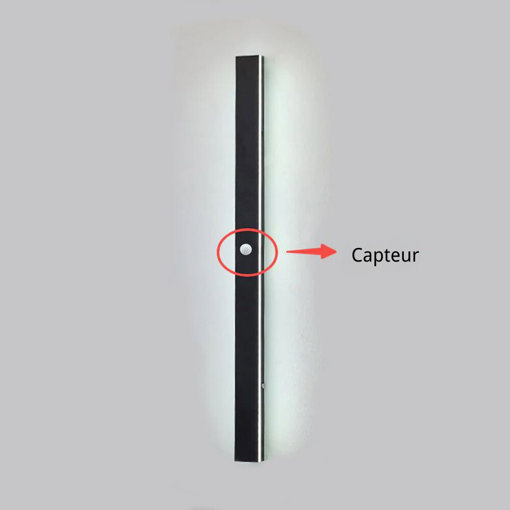 Edge Applique Murale Extérieur LED Étanche Minimaliste Métal Cour