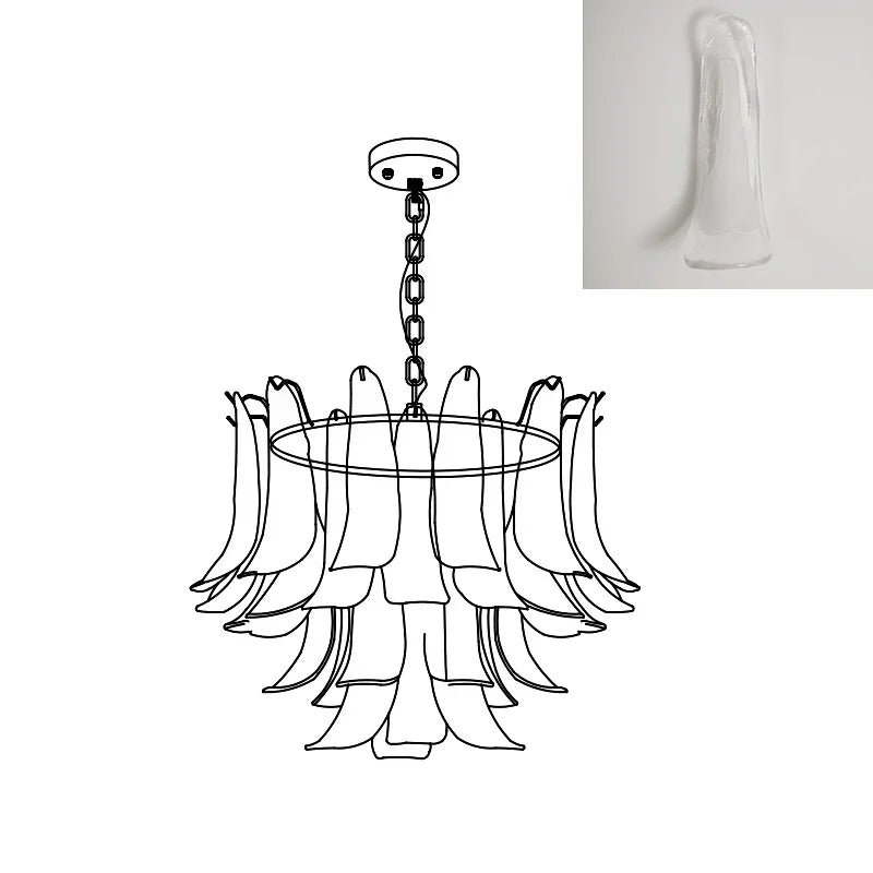 Marilyn Vintage Luxe Métal Verre Lustre Salon Salle à Manger Chambre