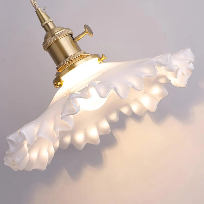Carins Flower Pendant Light - Detailed view of shade and fixture