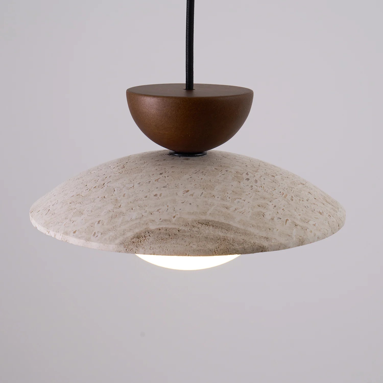 Zaid Moderne Rond Travertin Suspension Abat-jours Salle à Manger