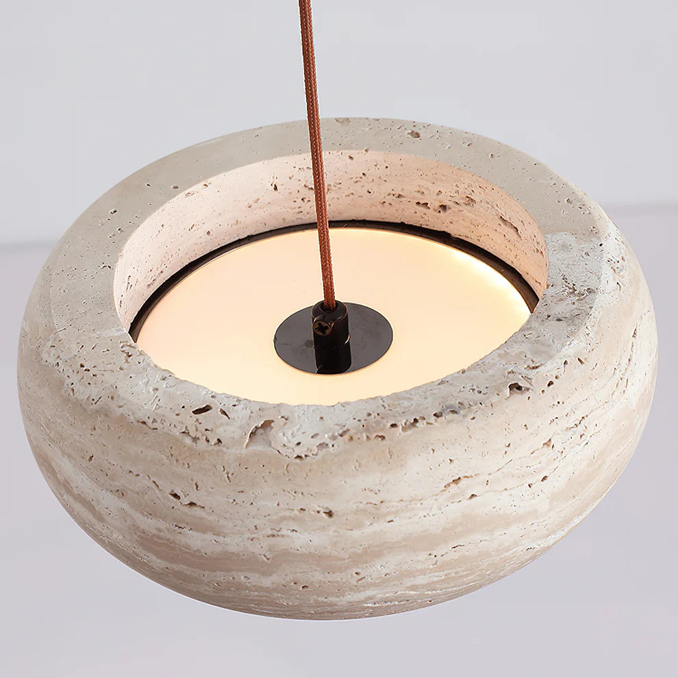 Ozawa Modern Round Cement Pendant Light Shades Bedroom Dining Room