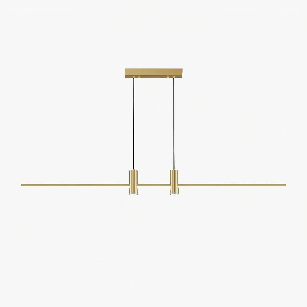 Edge Moderne Inhabituel Long Métal Suspensions Salle à Manger Salon