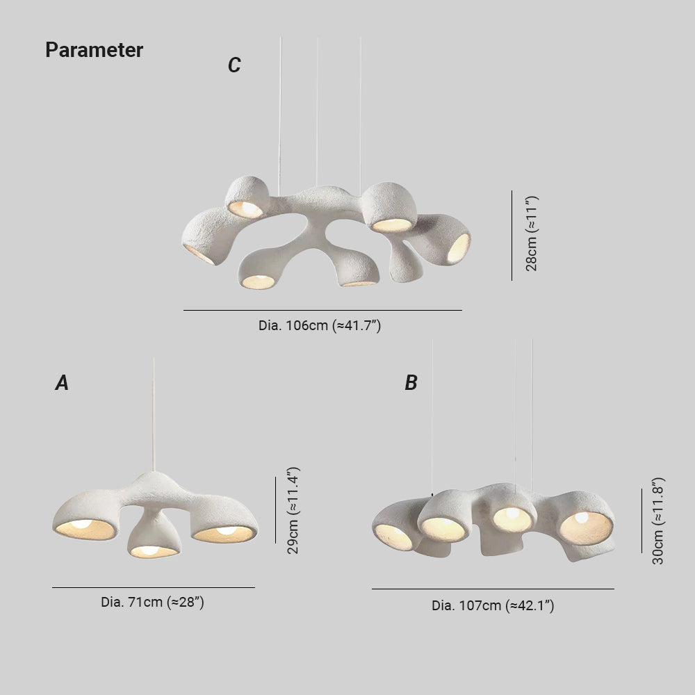 Quinn Modern Minimalism Polystyrene Pendant Light Living Dining Room