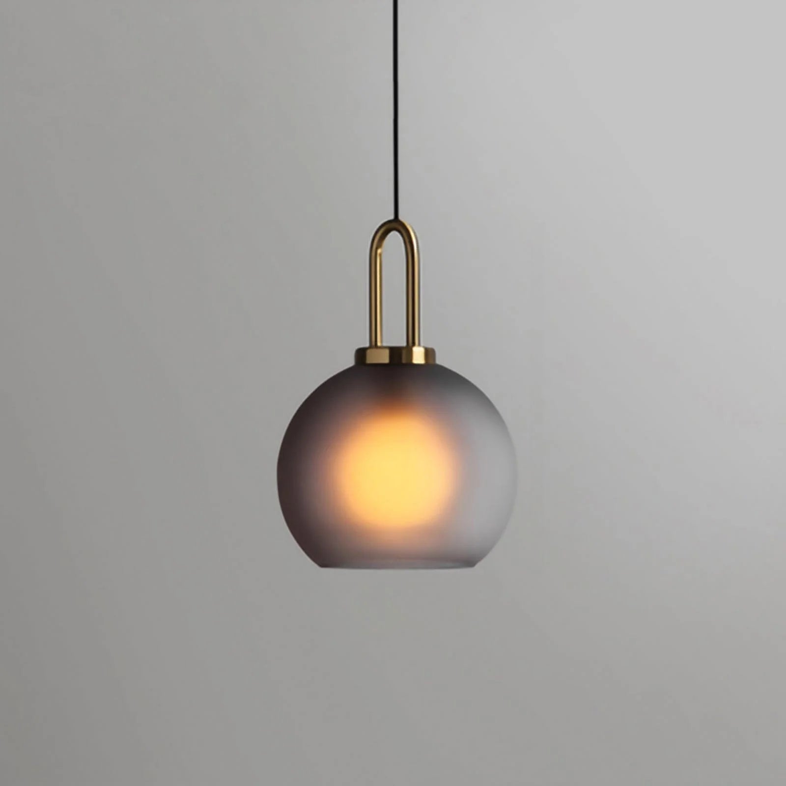 Hailie Modern Round Glass Pendant Light Bedroom Hallway Living Room