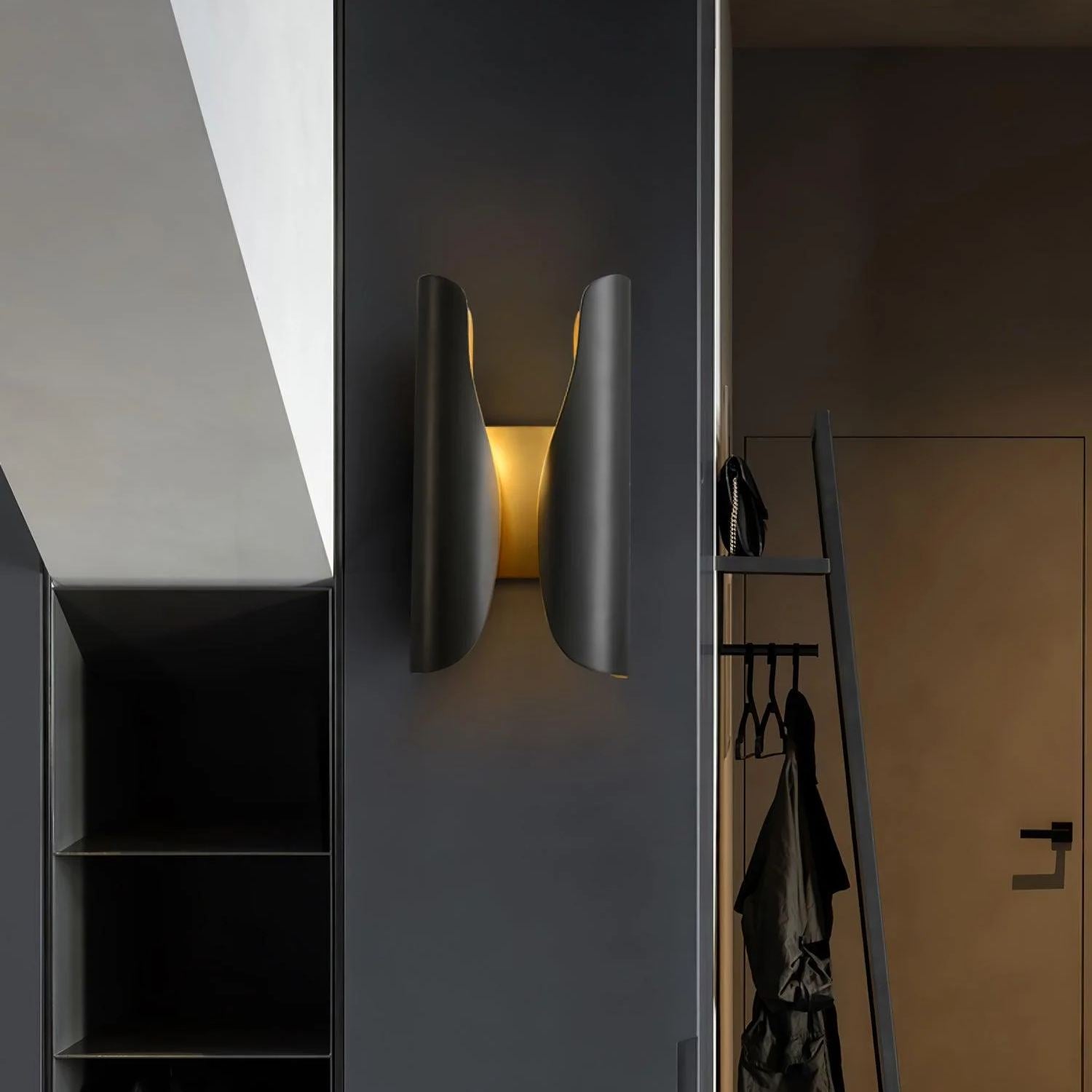 Orr Industrial Brass Metal Wall Lamp Dining Room Bedroom Living Room