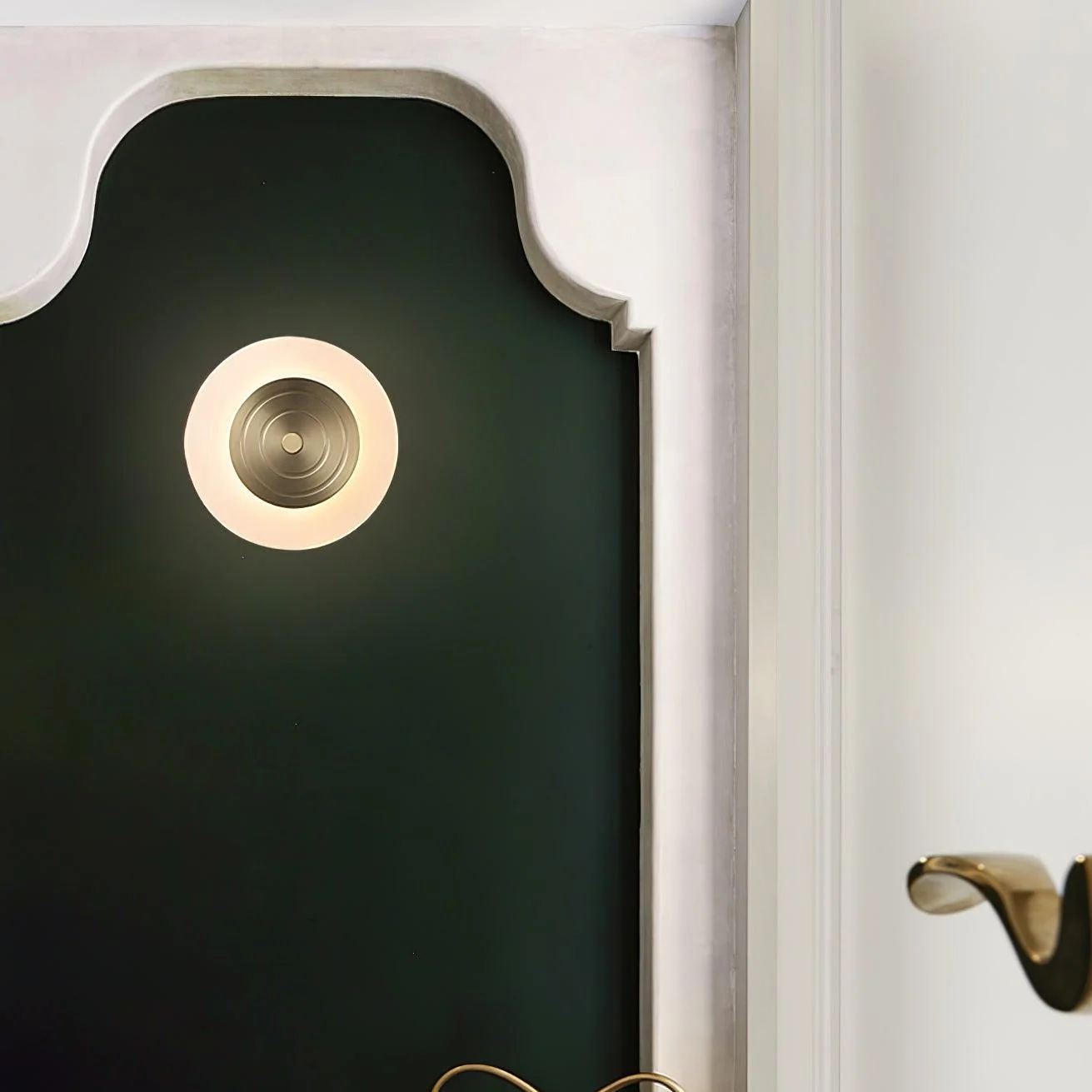 Orr Minimalism Round Moon Wall Lamp Dining Room Bedroom