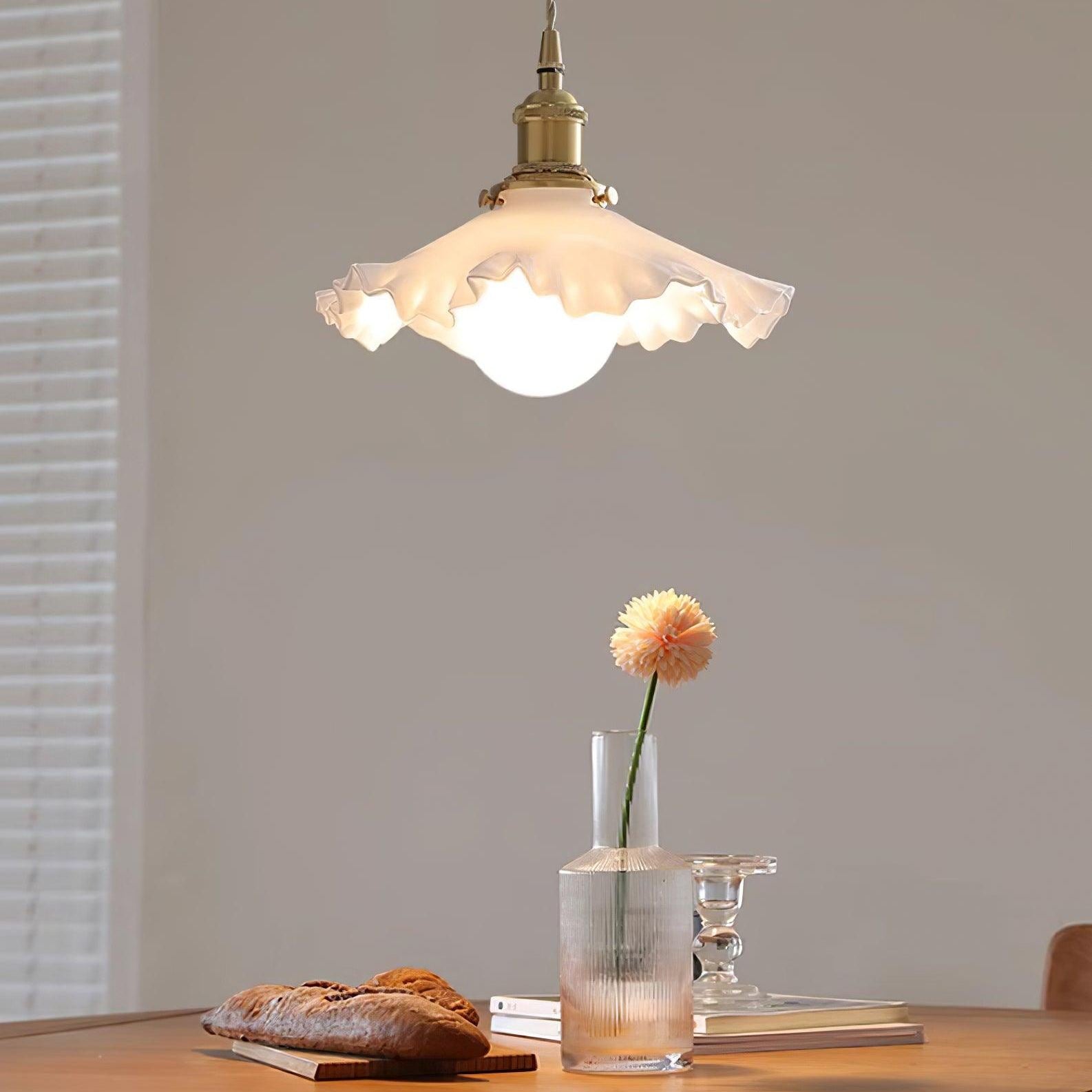 Carins Vintage Flower Glass Pendant Light Shades Bedroom Dining Room