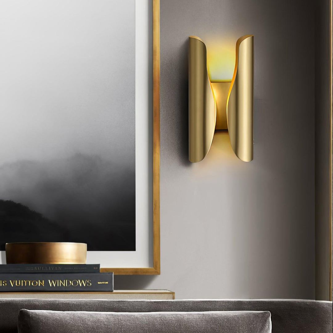 Orr Industriel Laiton Métal Applique Murale Salle à Manger Chambre à Coucher Salon