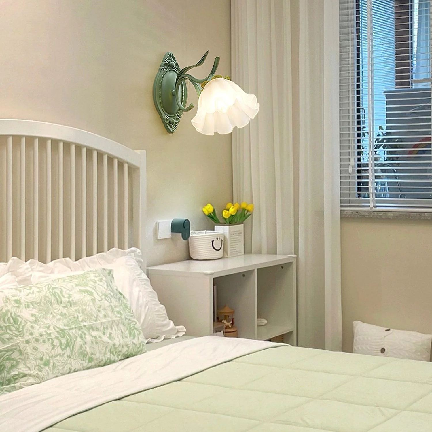 Carins Moderne Chalet Fleur Métal Applique Murale Chambre à Coucher Couloir Salle de Bain