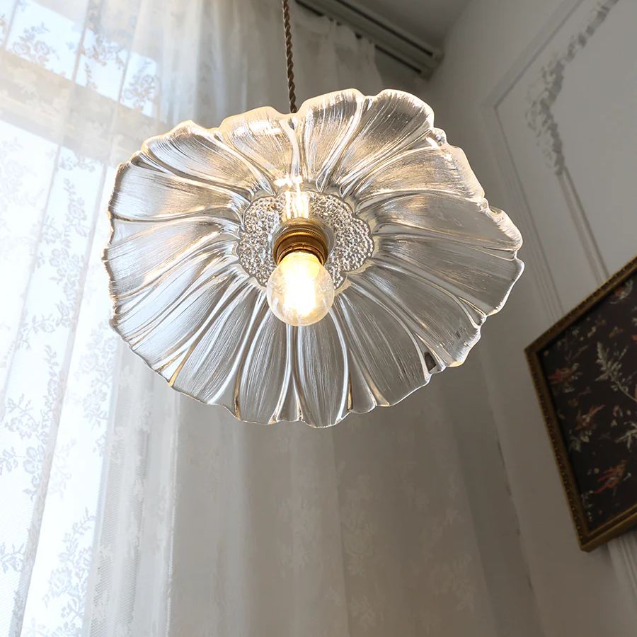 Carins Moderne Fleur Verre Suspendu Suspension Salle à Manger