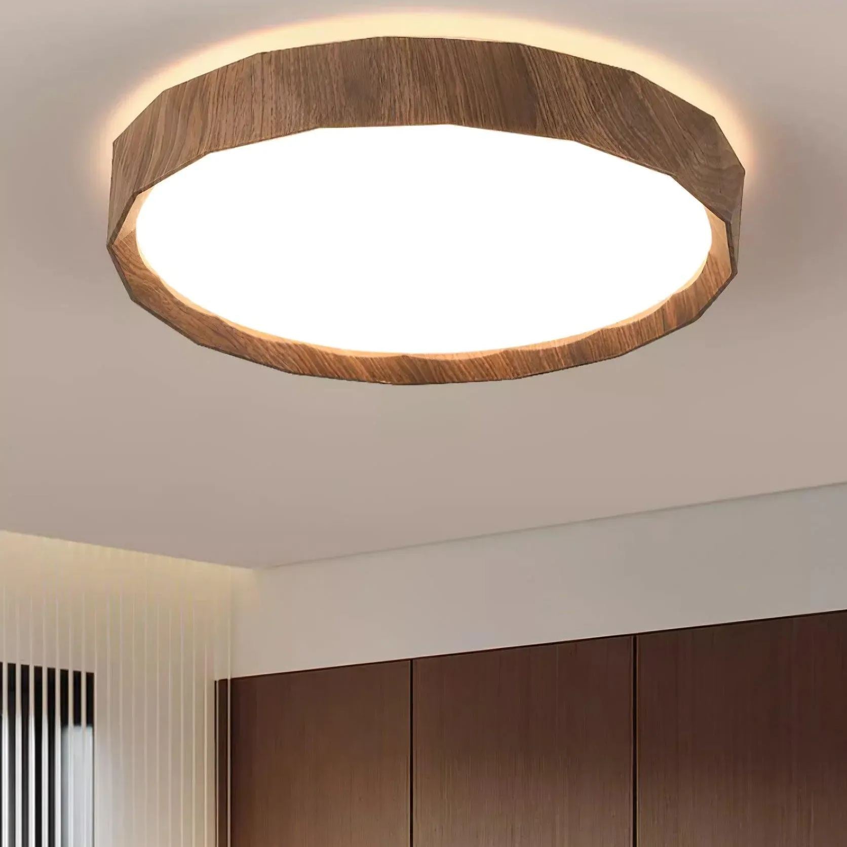 Ozawa Minimalisme Noyer Bois Plafonnier Chambre Salle à Manger