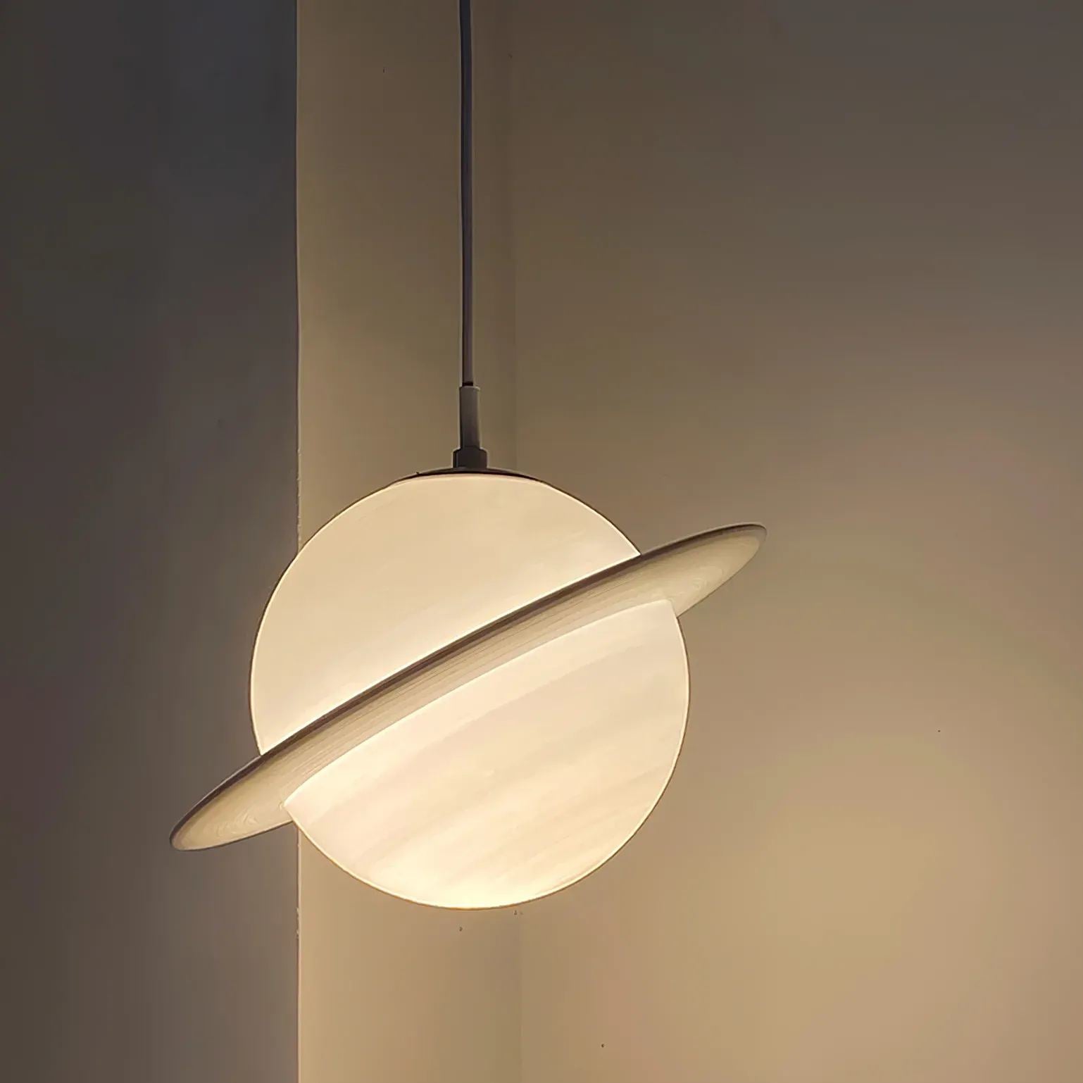 Hailie Moderne Jupiter Rond Suspension Abat-Jours Chambre