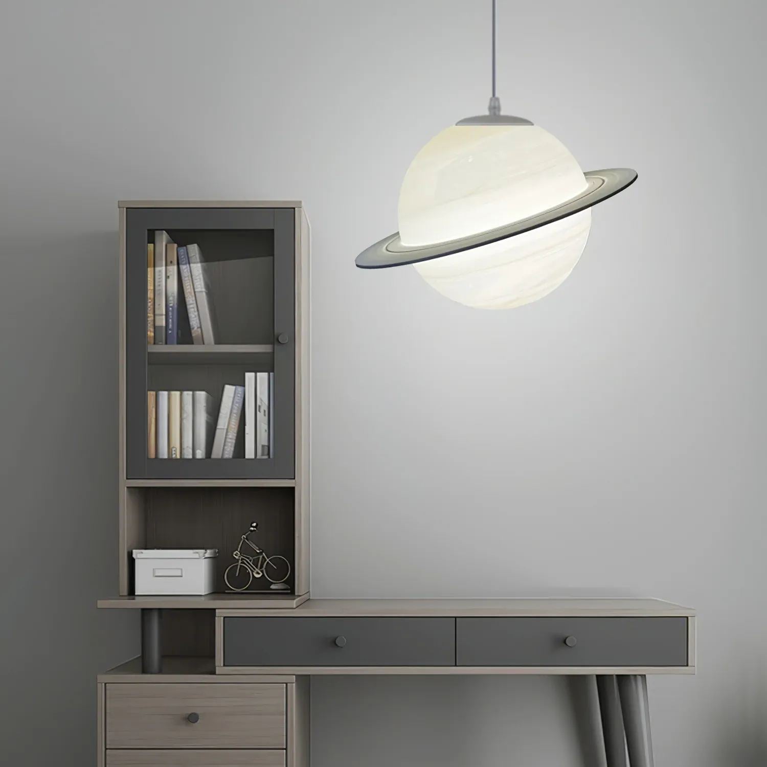 Hailie Moderne Jupiter Rond Suspension Abat-Jours Chambre