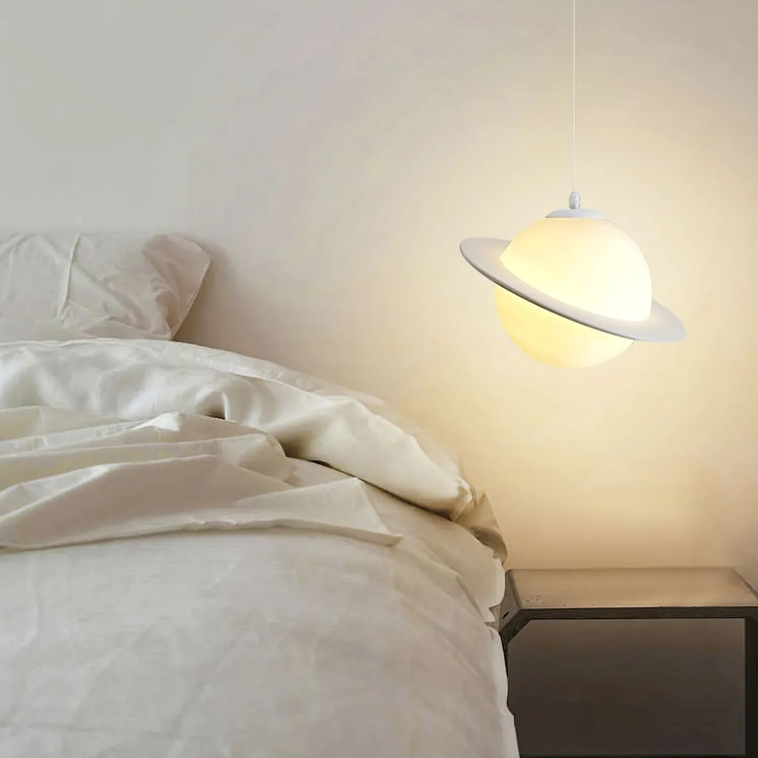 Hailie Moderne Jupiter Rond Suspension Abat-Jours Chambre