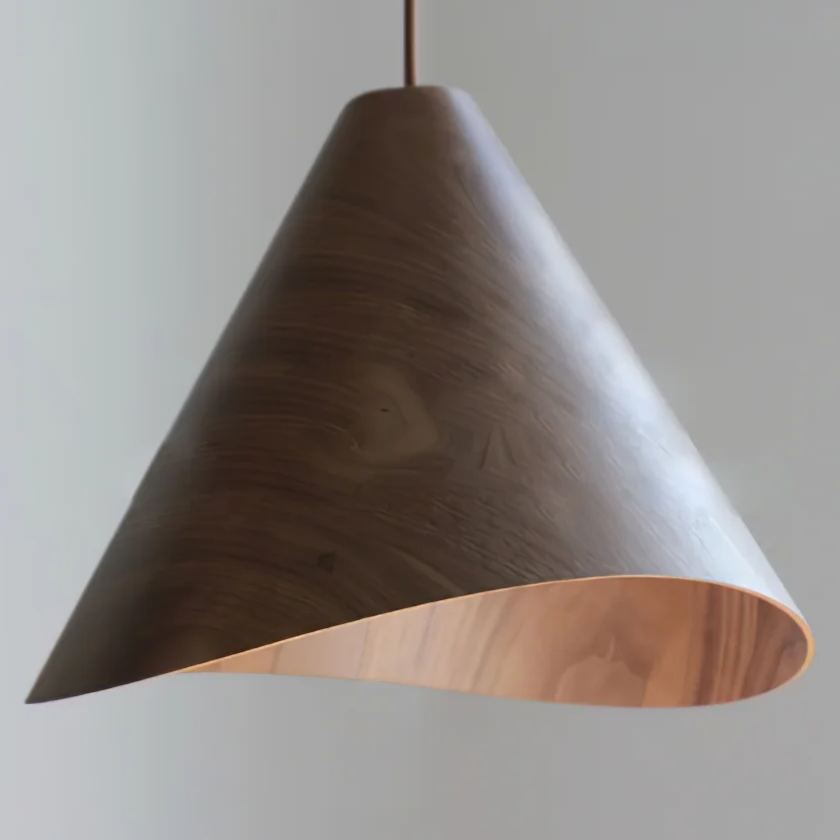 Muto Moderne Conica Bois Suspension Salle à Manger Cuisine Îlot