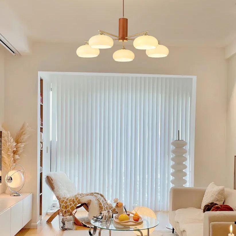 Valentina Moderne Métal Verre Elliptique Lustres Abat Jour Salon Salle À Manger