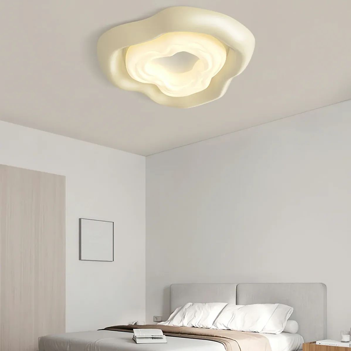 Quinn Insolite Blanc Couleur Crème Roses Plafonnier Salle à Manger