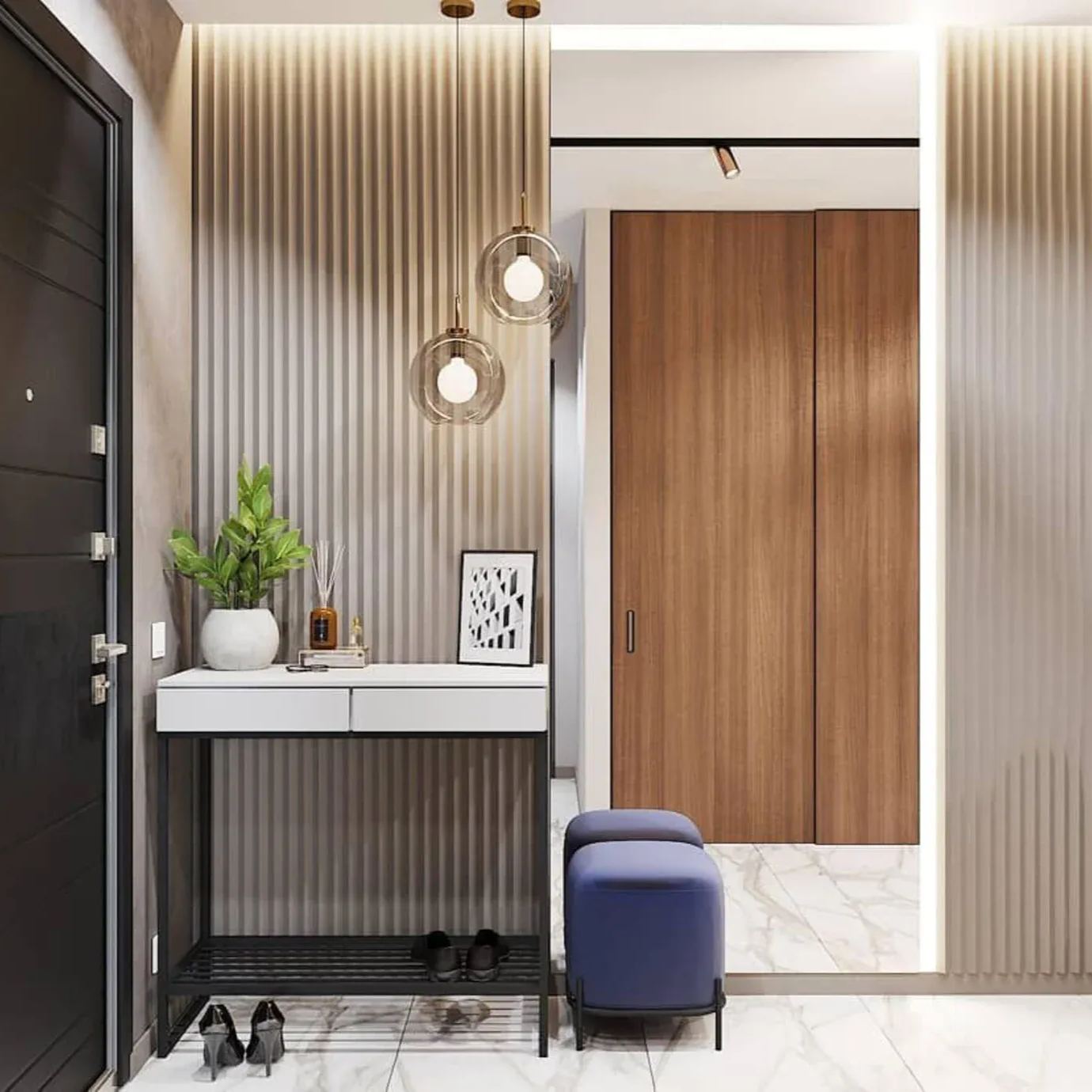 Hailie Moderne Rond Verre Suspensions Chambre à Coucher Salon Couloir