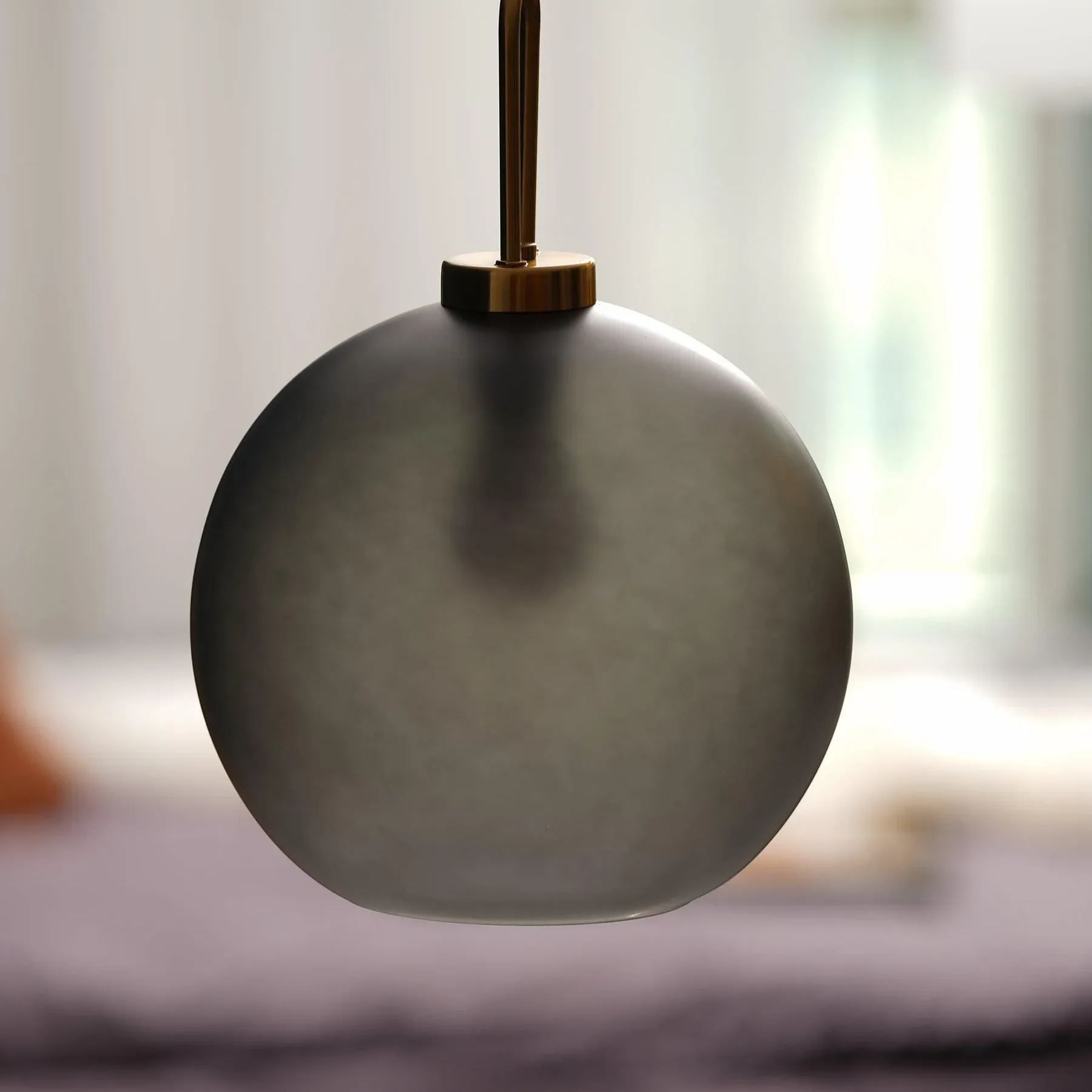 Hailie Moderne Rond Verre Suspensions Chambre à Coucher Salon Couloir