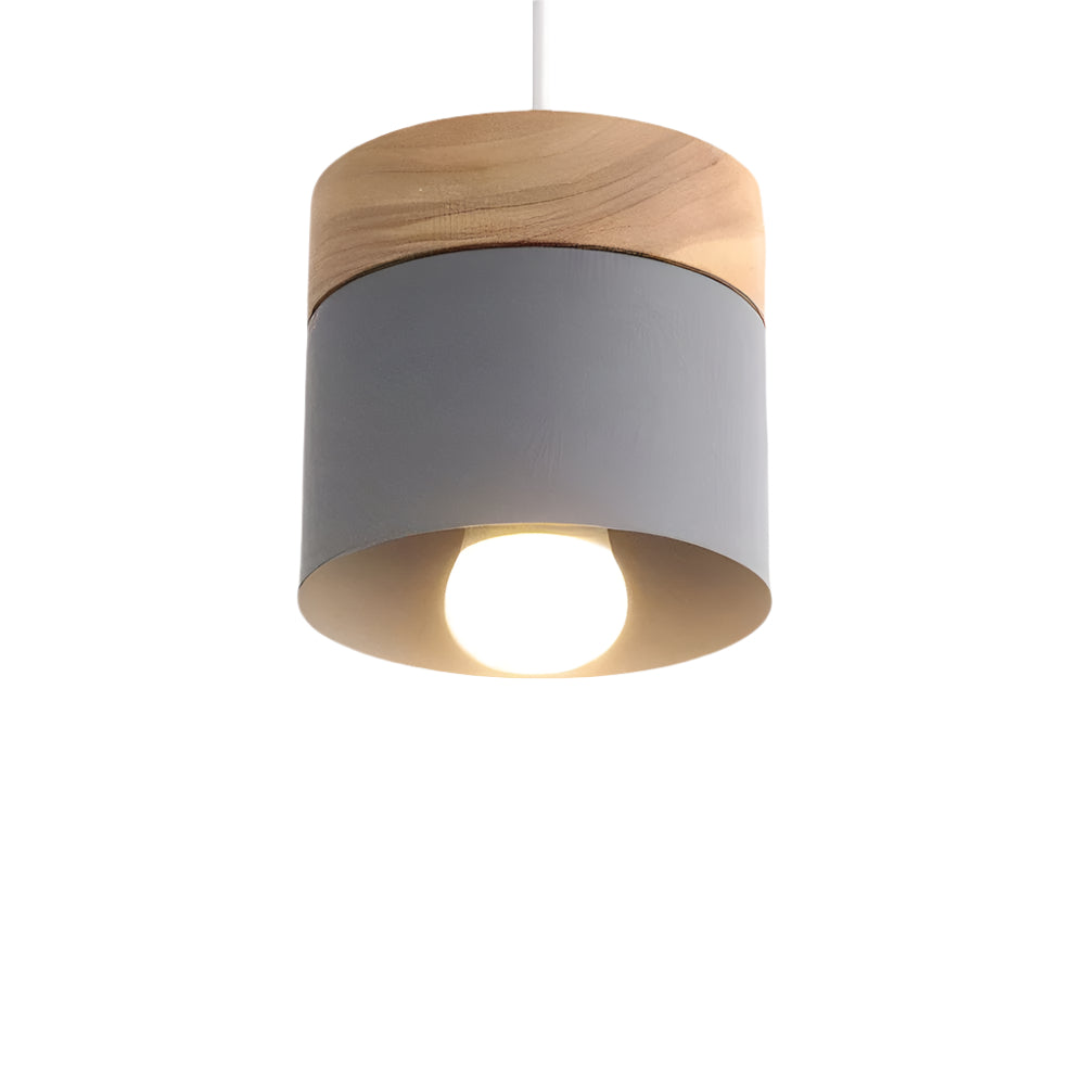 Pendant Light Wood Metal - SPECTRA | Warm Glow