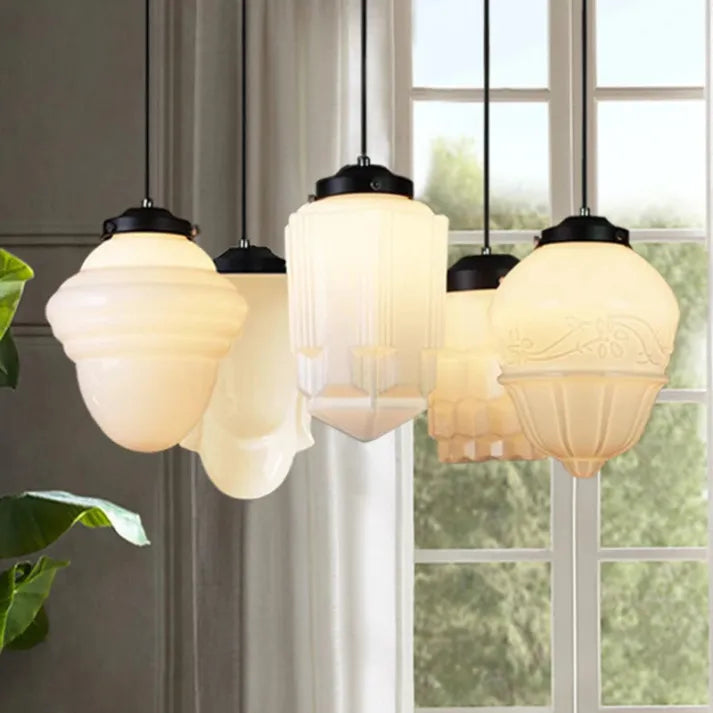 Pendant Light Geometric Glass - RYTHMIX | Vintage Charm