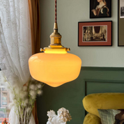 Pendant Light Brass Glass - STASIS | Elegant Glow