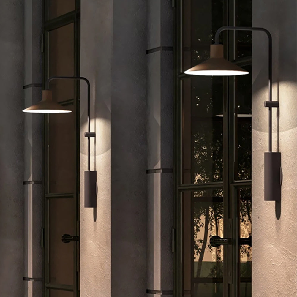 Carins Applique Extérieure Vintage, Métal, Café/Vert, Jardin