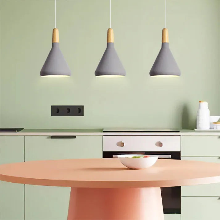 Pendant Light Metal Wood - STRYXA | Modern Style