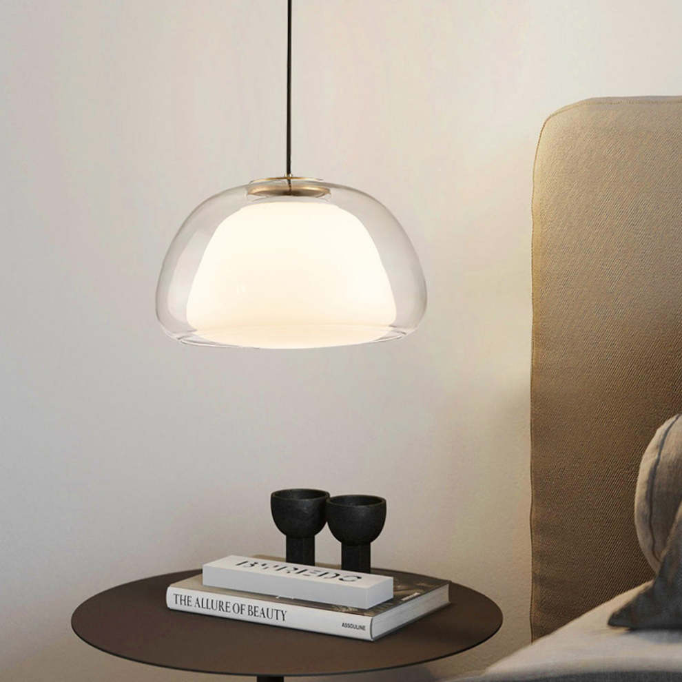 Pendant Light Milk Glass - TURBAN | Elegant Lighting