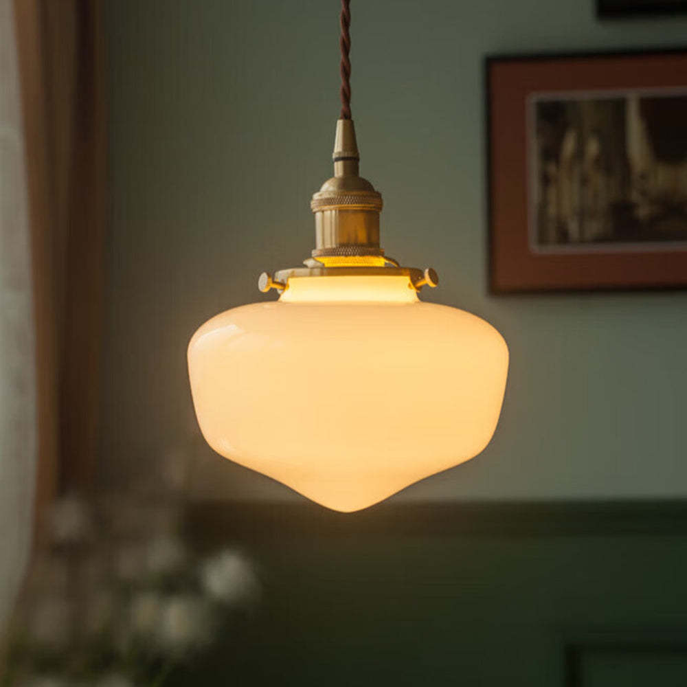 Pendant Light Brass Glass - STASIS | Elegant Glow