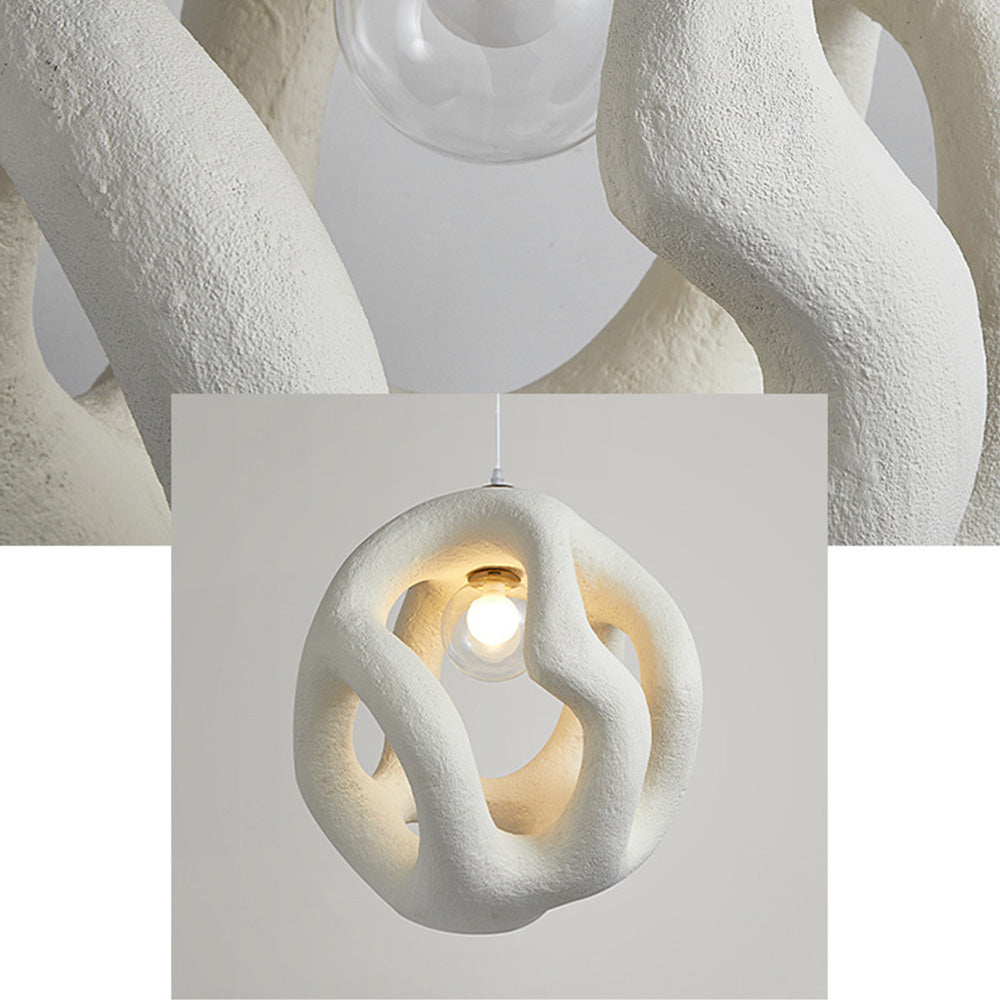 Pendant Light White Minimalist - RUBIXA | Serenity