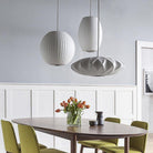 Renée Suspension Vintage, Métal/Tissu, Blanc, Bar