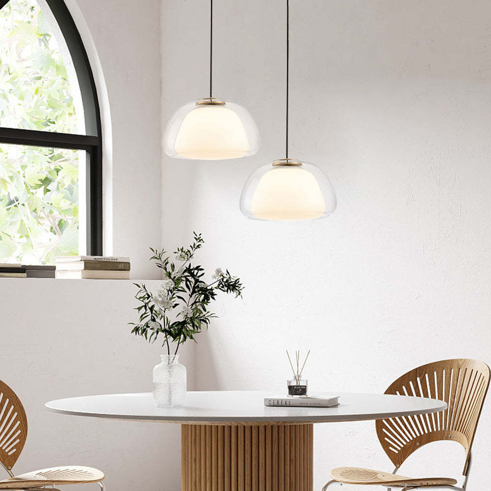 Pendant Light Milk Glass - TURBAN | Elegant Lighting