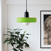 Pendant Light Green Glass Red - MODUSX | Bauhaus Style