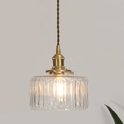 Pendant Light Green Glass - SAIPHX | Vintage Elegance