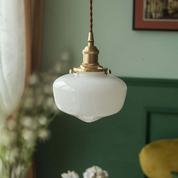 Pendant Light Brass Glass - STASIS | Elegant Glow
