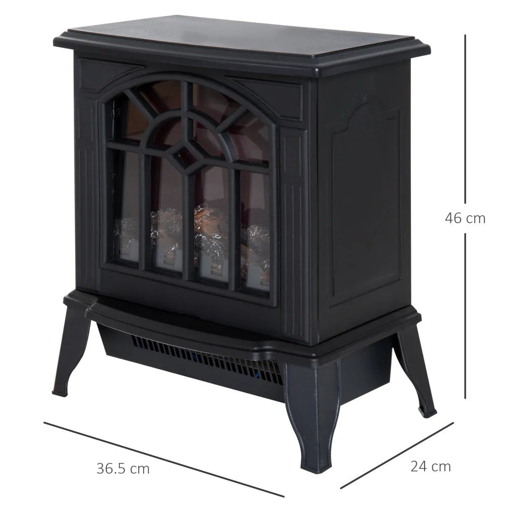 Electric Fireplace Heater – 1000W/2000W, Black | Warm Room Ambiance - Image 5