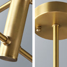 Valentina Lustre Bulle Moderne, Cuivre/Verre, Noir/Cuivre, Salon