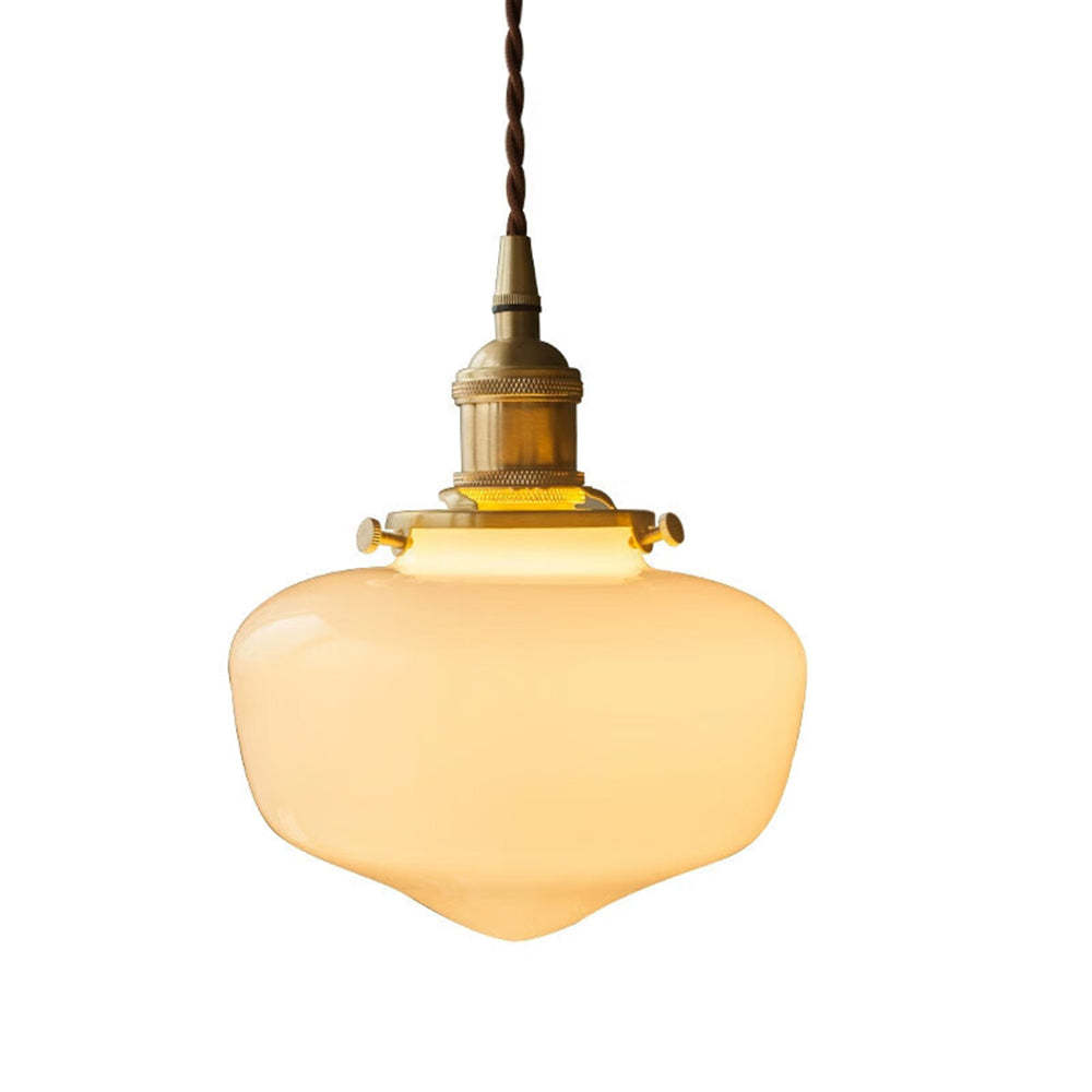 Pendant Light Brass Glass - STASIS | Elegant Glow