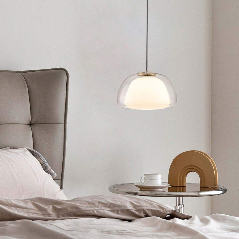Pendant Light Milk Glass - TURBAN | Elegant Lighting