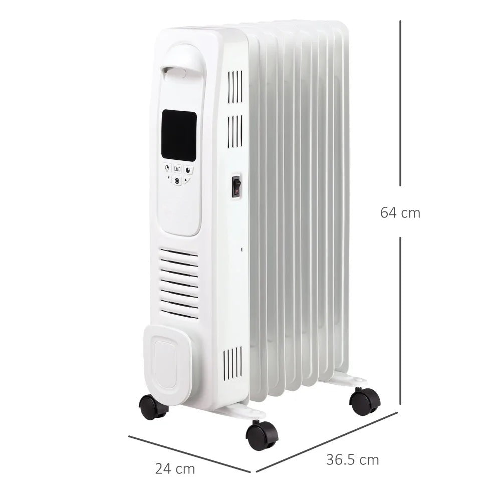 Oil Filled Radiator – 7 Fins, White | Stay Warm Comfortably - Image 5