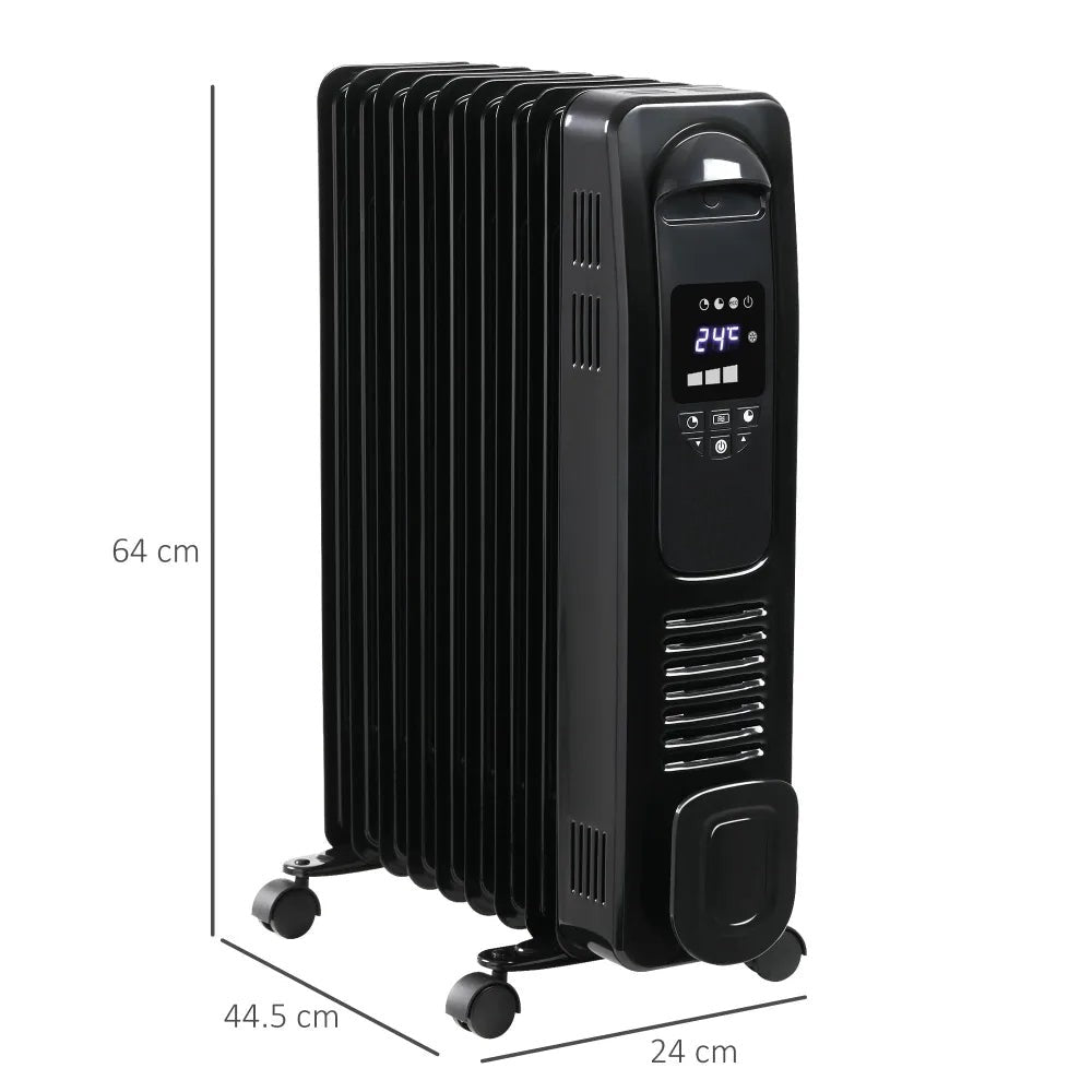 Oil Filled Radiator – 9 Fins, 24H Timer | Stay Warm Safely - Image 5