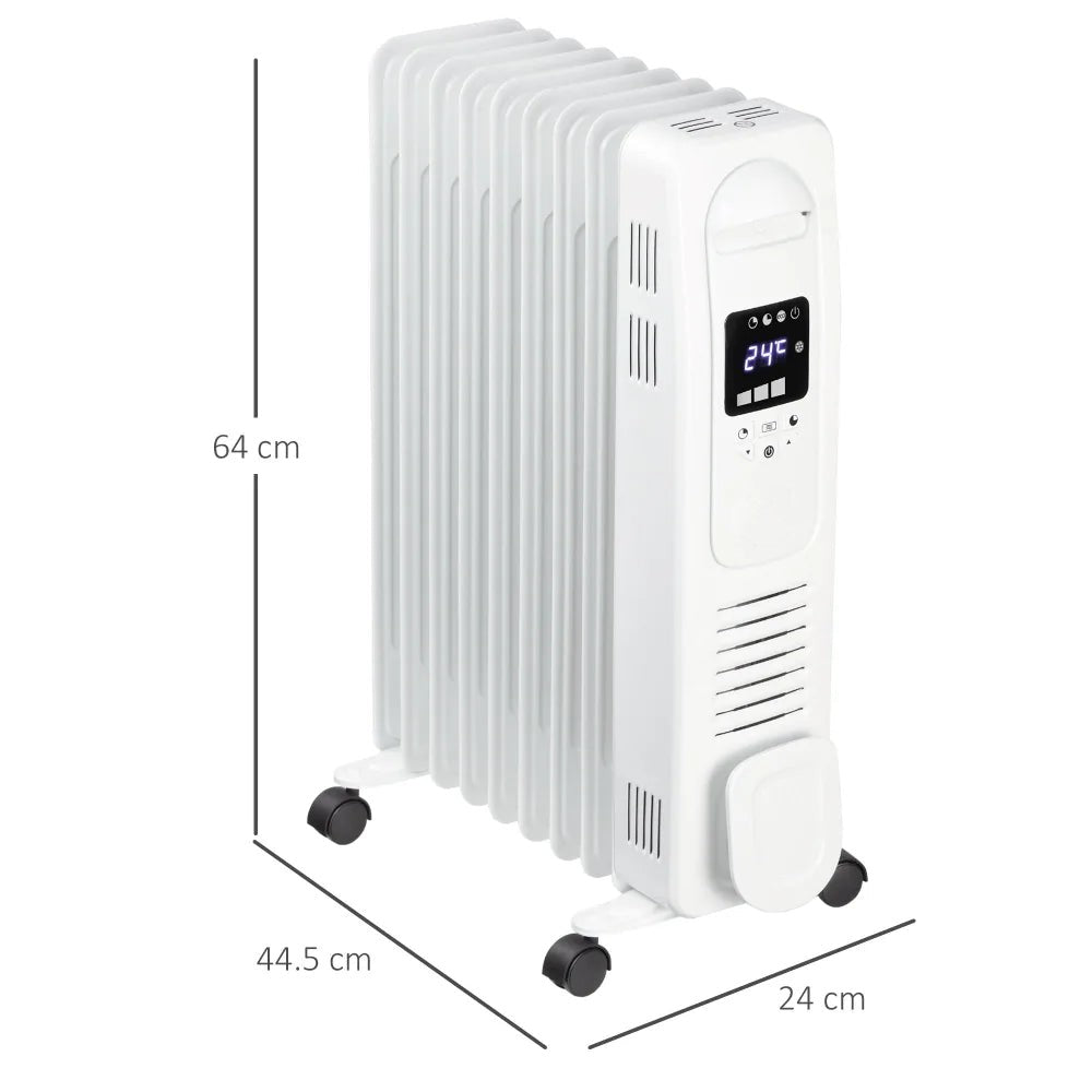 Oil Filled Radiator – 9 Fins, 2000W | Portable Heating Control - Image 5