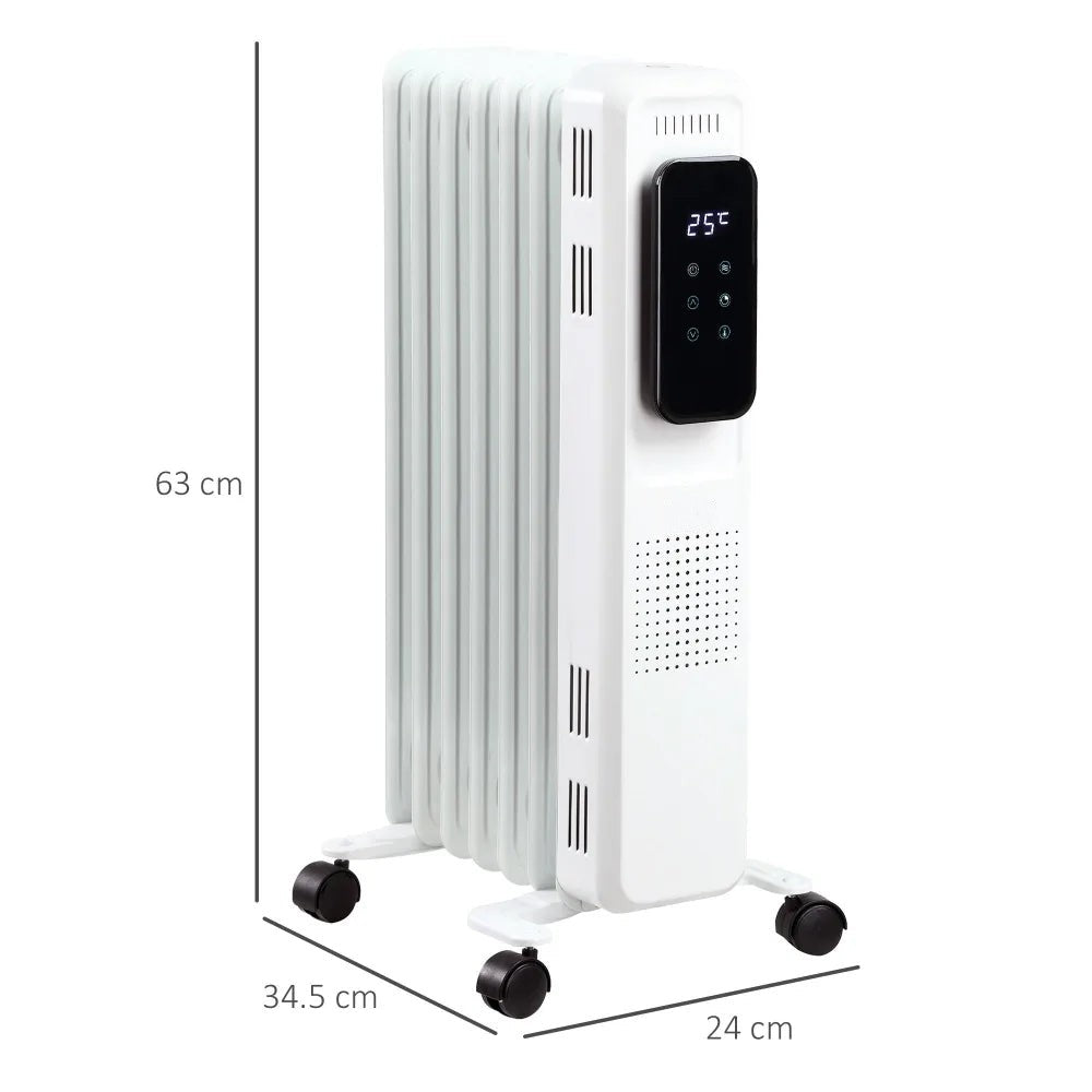 Oil-Filled Radiator – 7 Fin, White | Warm Your Home Easily - Image 5