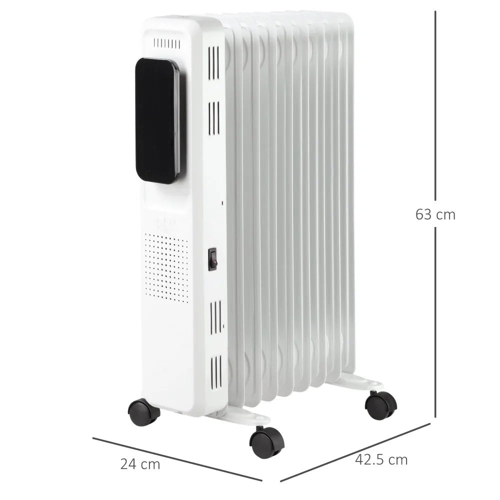 Oil Filled Radiator - 9 Fin, White | Effortless Home Heating - Image 5