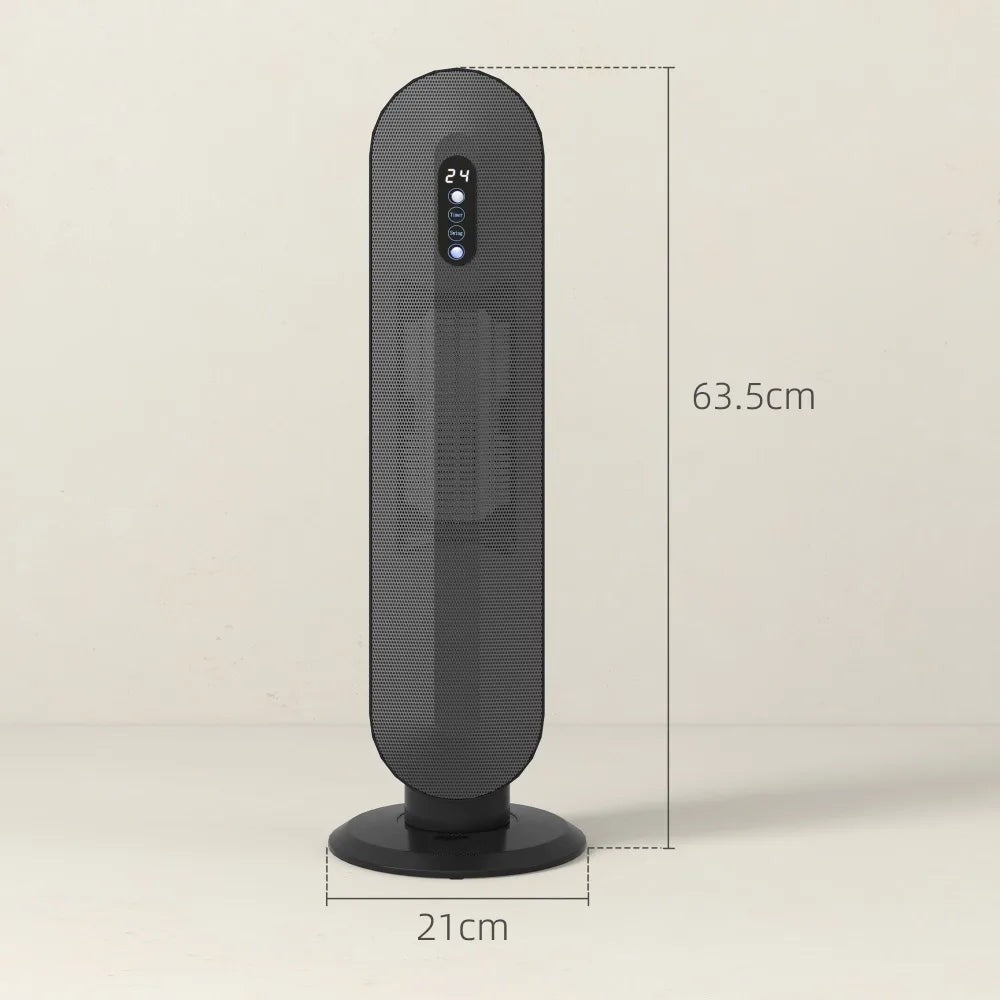 Ceramic Heater - 1200/2000W, Black | Cozy Heating - Image 5